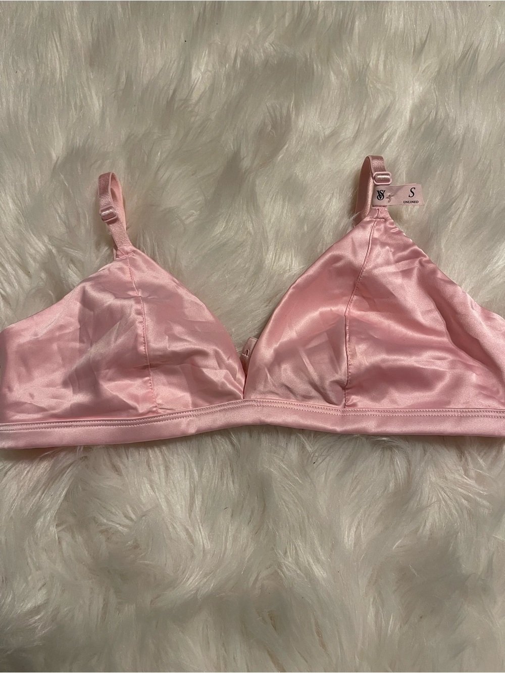 TEASE Victoria's Secret Light Pink Satin Bralette